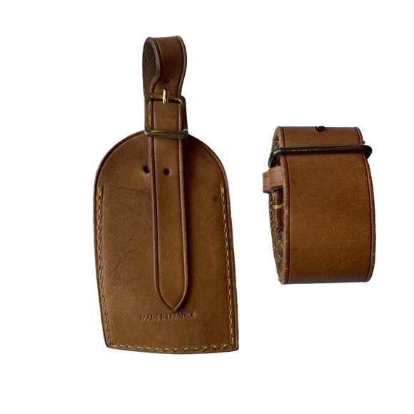 Louis Vuitton Authentic Leather Luggage Tag and Belt Set - Picture 3 of 8